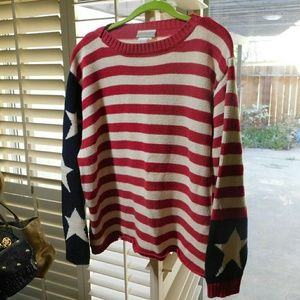 Coldwater Creek stars and stripes sweater